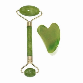 2Pcs Jade Roller Beauty Tool