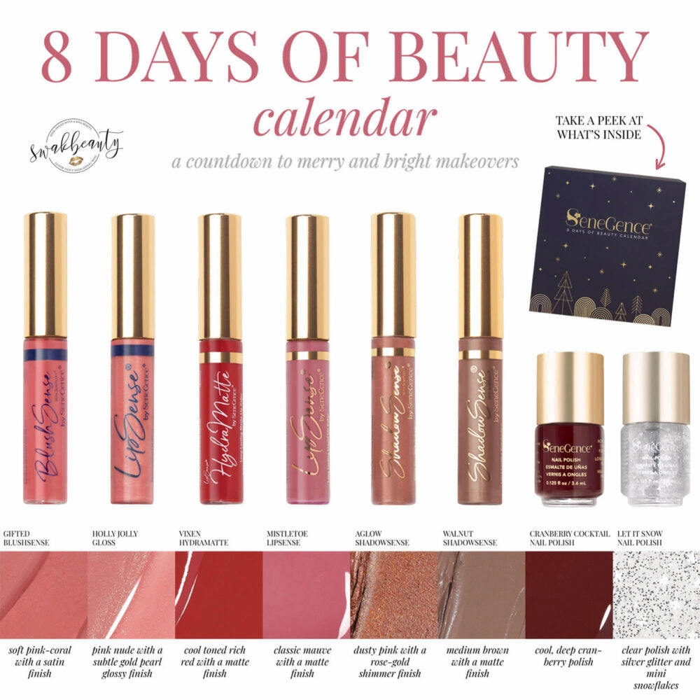 8 DAYS OF BEAUTY CALENDAR (2023/2024)- LipSense/ShadowSense/BlushSense