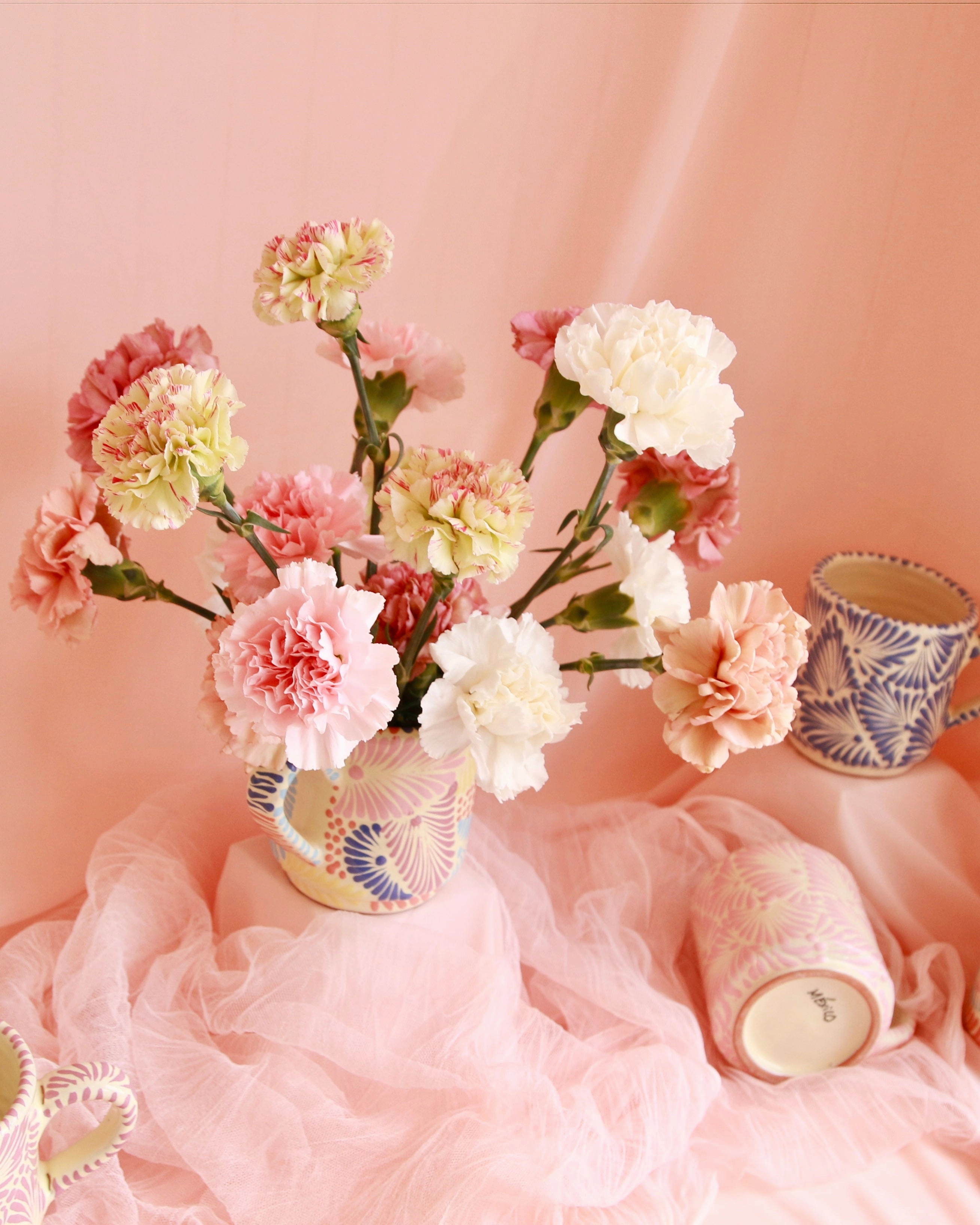 'Made in Mexico' Carnation Mug