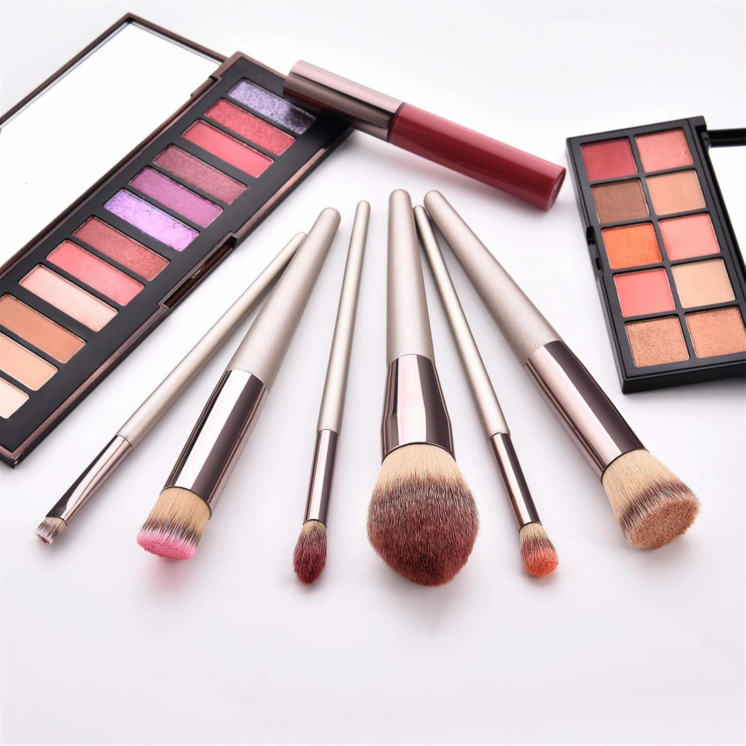 【MB02】14 Pcs Champagne Makeup Brushes Set