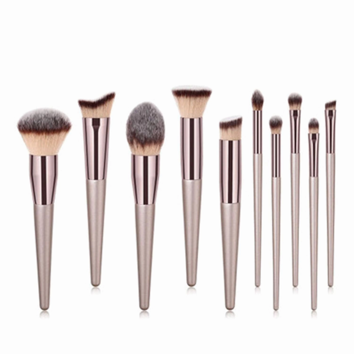 【MB02】14 Pcs Champagne Makeup Brushes Set