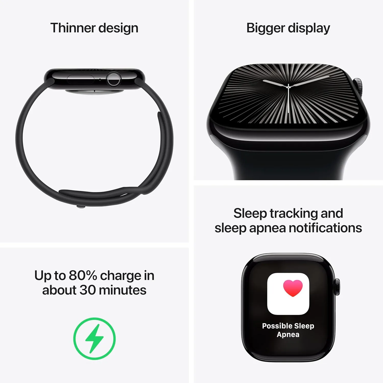 Apple Watch Series 10 [GPS 46mm case] Smartwatch with Rose Gold Aluminium Case with Light Blush Sport Band - M/L. Fitness Tracker, ECG App, Always-On Retina Display, Water Resistant