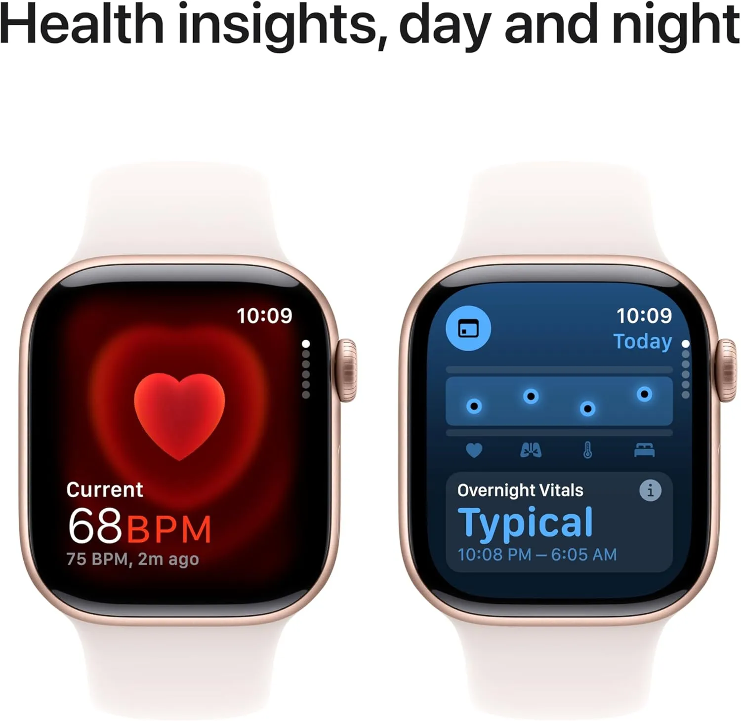 Apple Watch Series 10 [GPS   Cellular 42mm case] Smartwatch with Rose Gold Aluminium Case with Light Blush Sport Band - S/M. Fitness Tracker, ECG App, Always-On Retina Display, Water Resistant