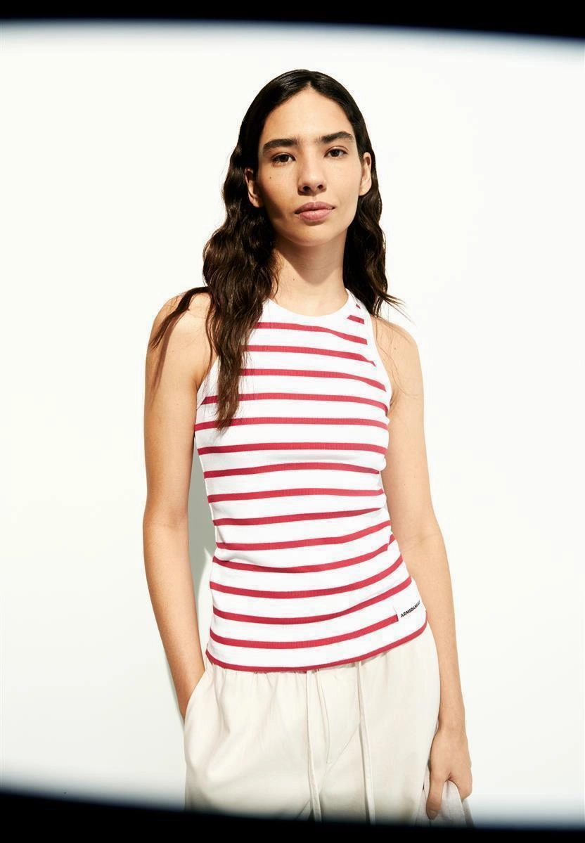 ARMEDANGELS Kanitaa Stripes white-coral blush