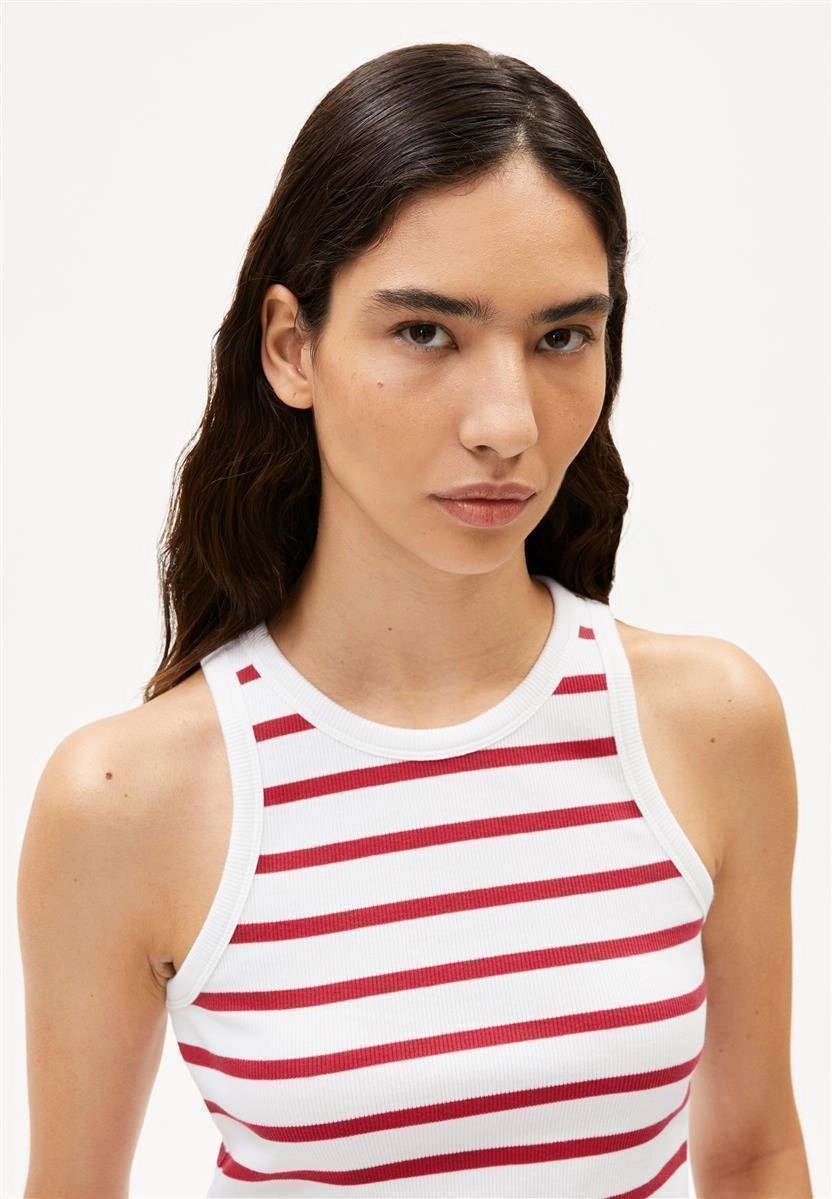 ARMEDANGELS Kanitaa Stripes white-coral blush