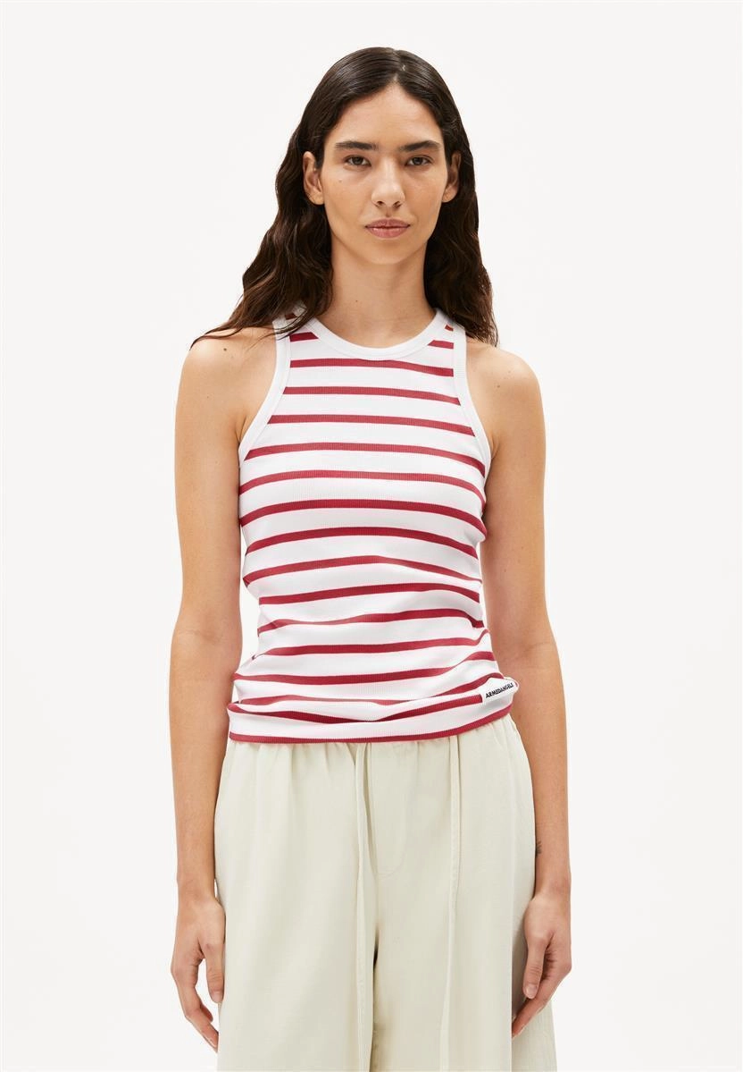 ARMEDANGELS Kanitaa Stripes white-coral blush