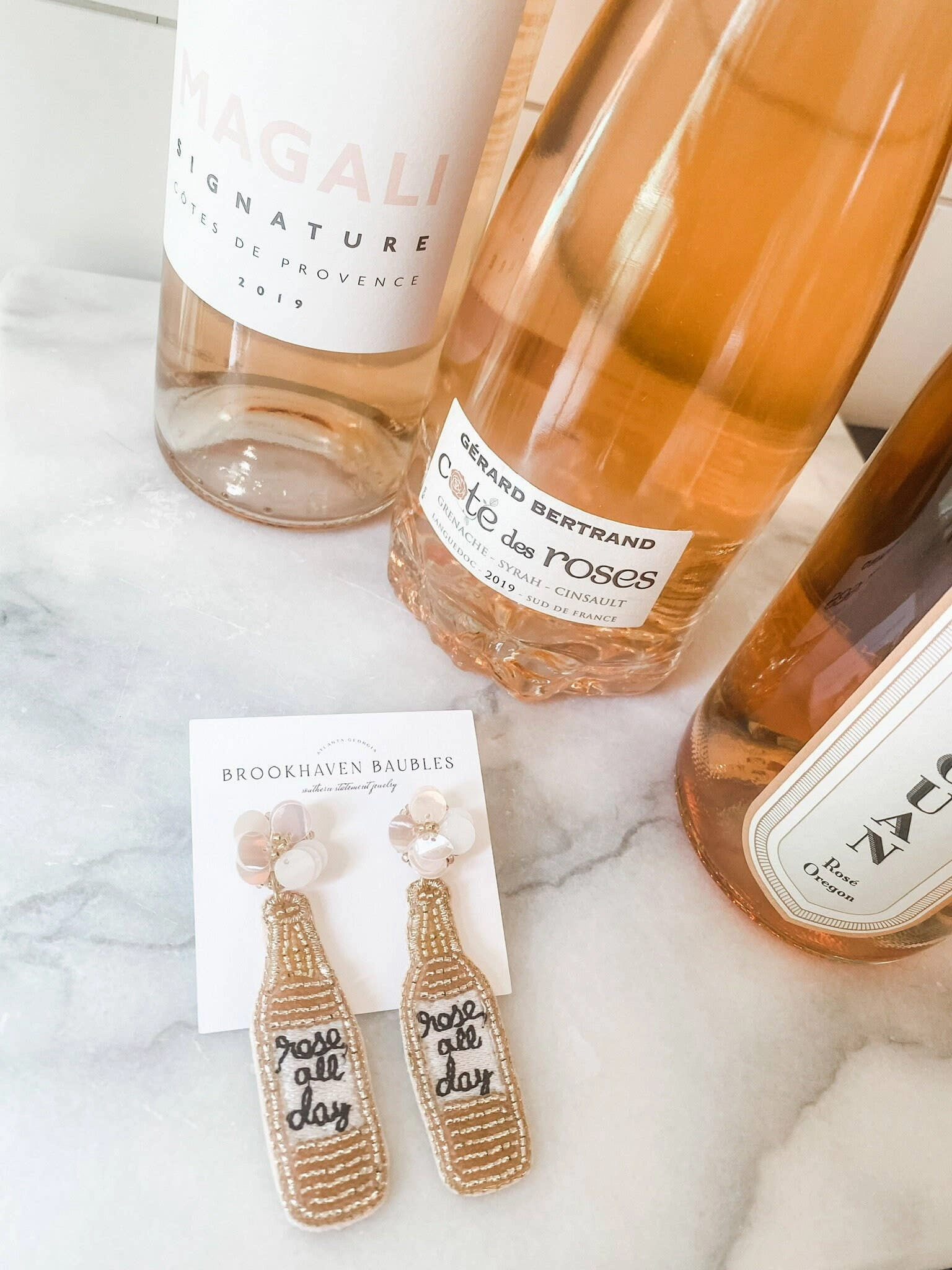 Blush Rose All Day Beaded Sequin Statement Earrings
