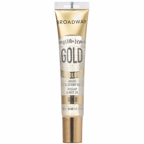 Broadway Lipgloss - Enriched Clear Rose Gold Argan Jojoba Oil Nourishing Hydration Shine