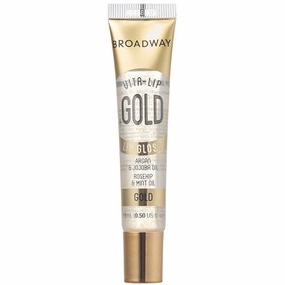 Broadway Lipgloss - Enriched Clear Rose Gold Argan Jojoba Oil Nourishing Hydration Shine