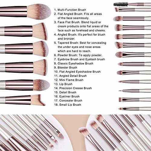 BS-MALL Makeup Brush Set (18 Pcs)