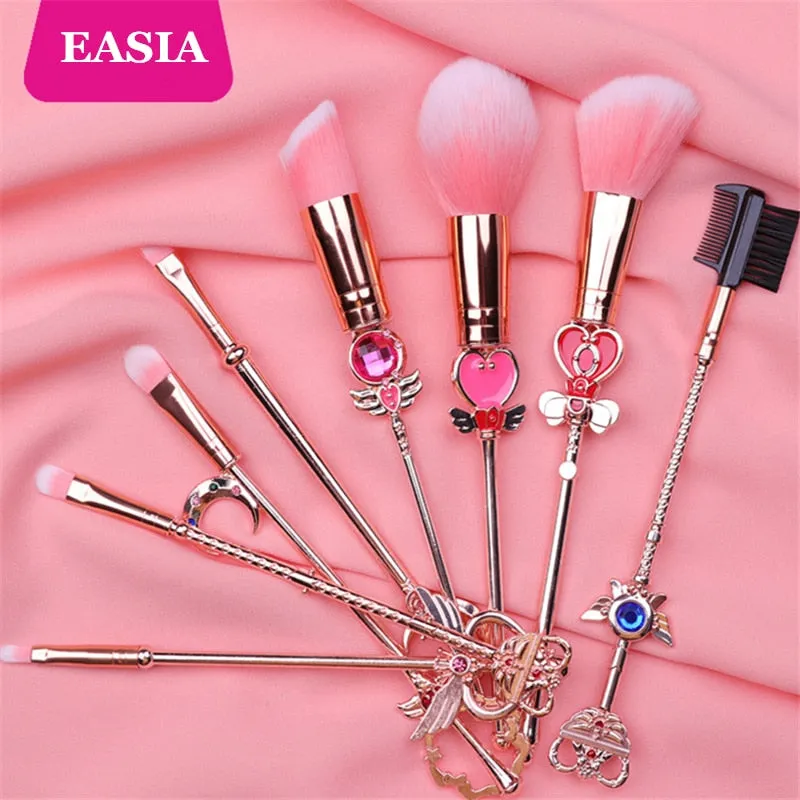 Cardcaptor 8Pcs Sakura Makeup Brush Set