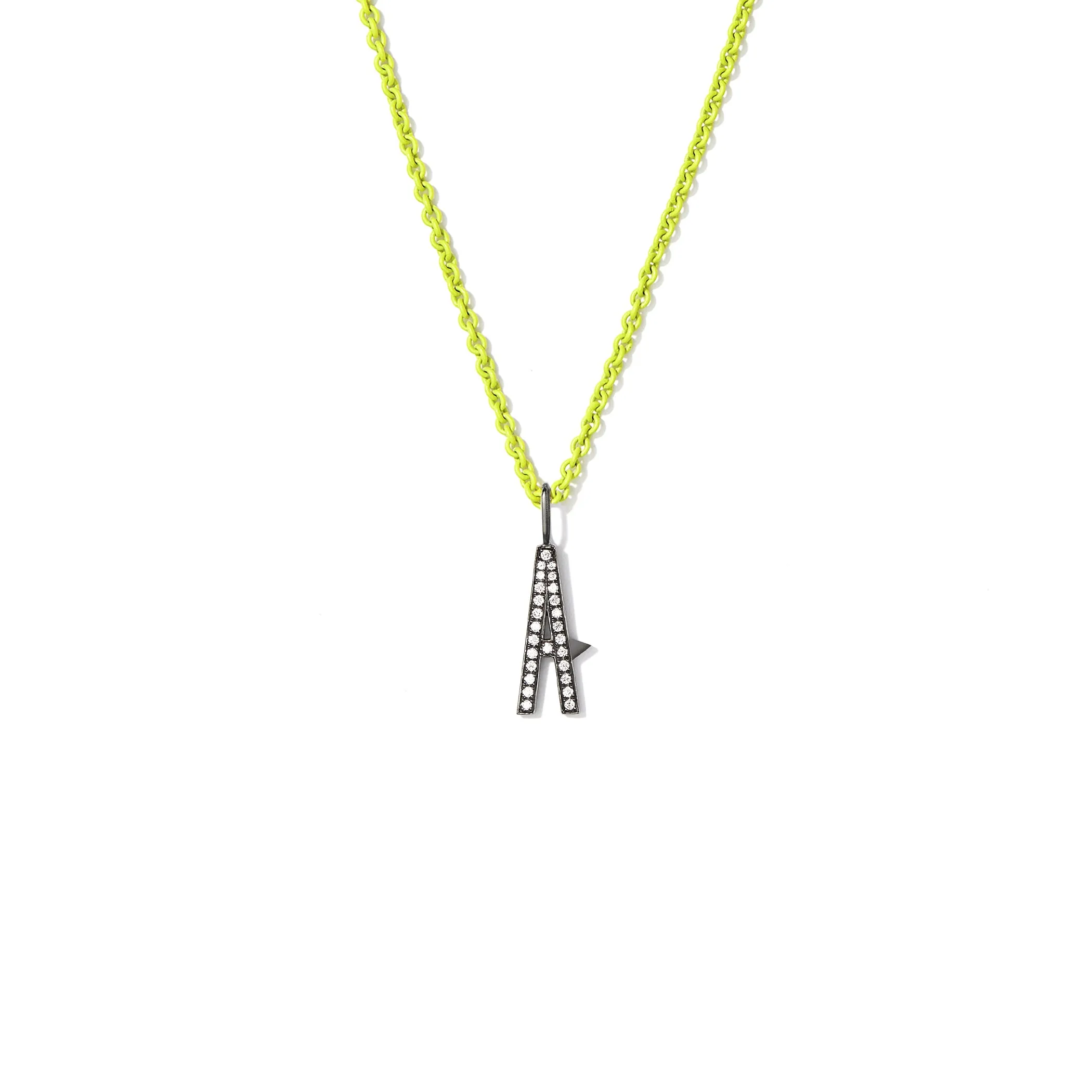 Chroma Highlighter Necklace with Blackened White Gold Clasp