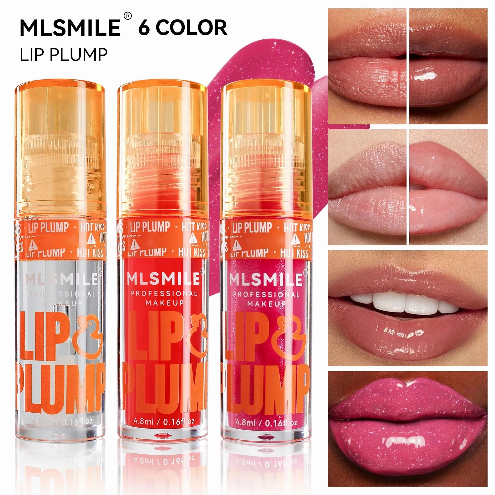 Clear Moisturizing Lip Gloss – Crystal Jelly Lip Oil | Non-Sticky Plumping Lip Balm for Sexy Shine and Smooth Lip Care