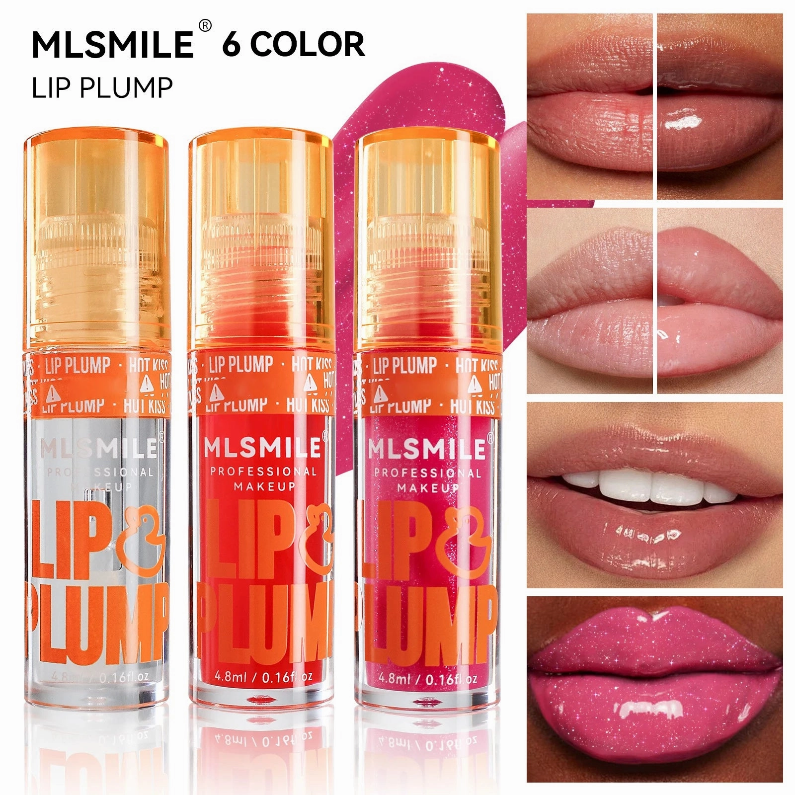 Clear Moisturizing Lip Gloss – Crystal Jelly Lip Oil | Non-Sticky Plumping Lip Balm for Sexy Shine and Smooth Lip Care