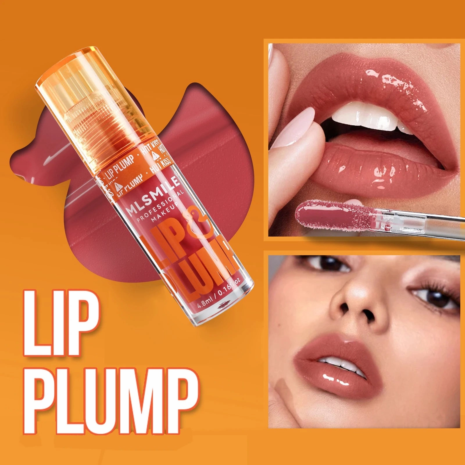 Clear Moisturizing Lip Gloss – Crystal Jelly Lip Oil | Non-Sticky Plumping Lip Balm for Sexy Shine and Smooth Lip Care