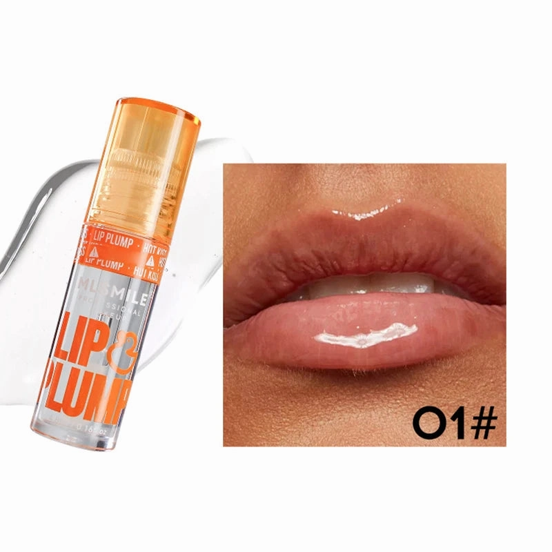 Clear Moisturizing Lip Gloss – Crystal Jelly Lip Oil | Non-Sticky Plumping Lip Balm for Sexy Shine and Smooth Lip Care