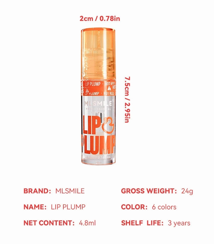 Clear Moisturizing Lip Gloss – Crystal Jelly Lip Oil | Non-Sticky Plumping Lip Balm for Sexy Shine and Smooth Lip Care