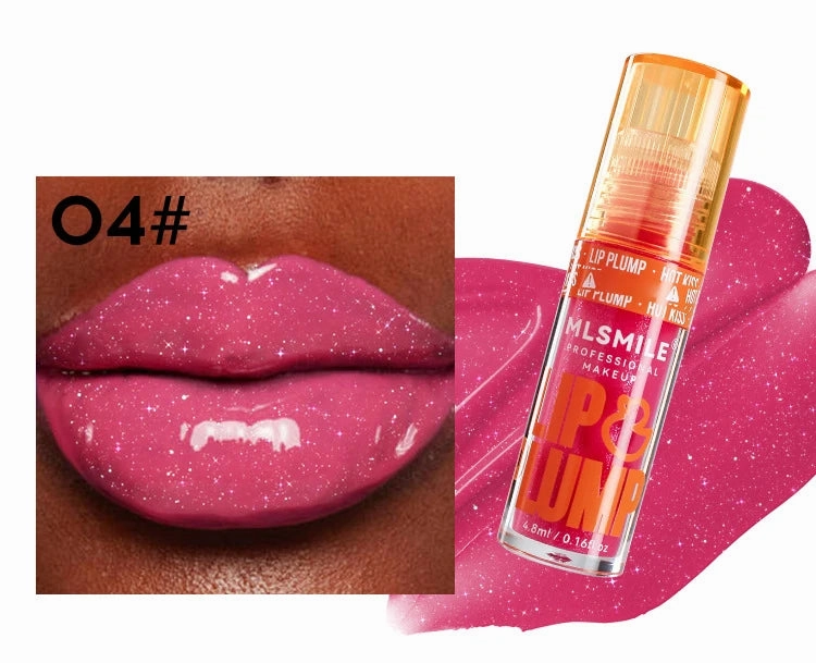 Clear Moisturizing Lip Gloss – Crystal Jelly Lip Oil | Non-Sticky Plumping Lip Balm for Sexy Shine and Smooth Lip Care