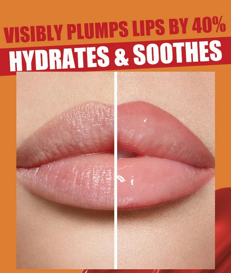 Clear Moisturizing Lip Gloss – Crystal Jelly Lip Oil | Non-Sticky Plumping Lip Balm for Sexy Shine and Smooth Lip Care