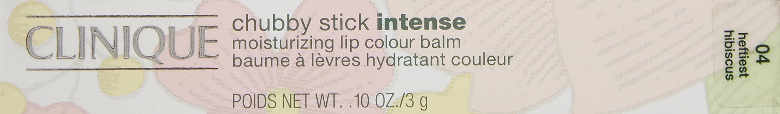 Clinique Chubby Stick Intense Moisturizing Lip Colour Balm, No. 4 Heftiest Hibiscus, 0.1 Ounce