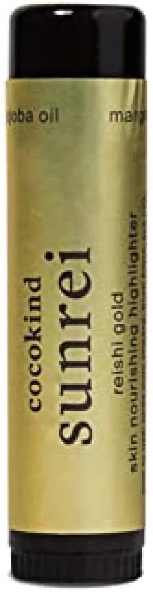 Cocokind Highlighter Stick | Sunrei Reishi Gold Lightweight Highlighter | 0.5 oz