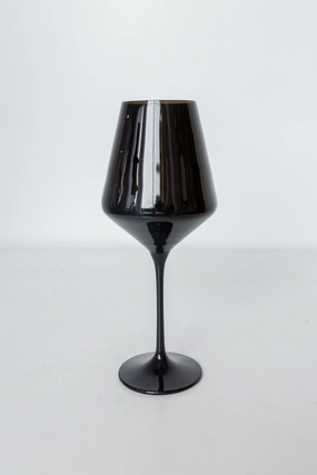 Estelle Colored Wine Stemware (Black)