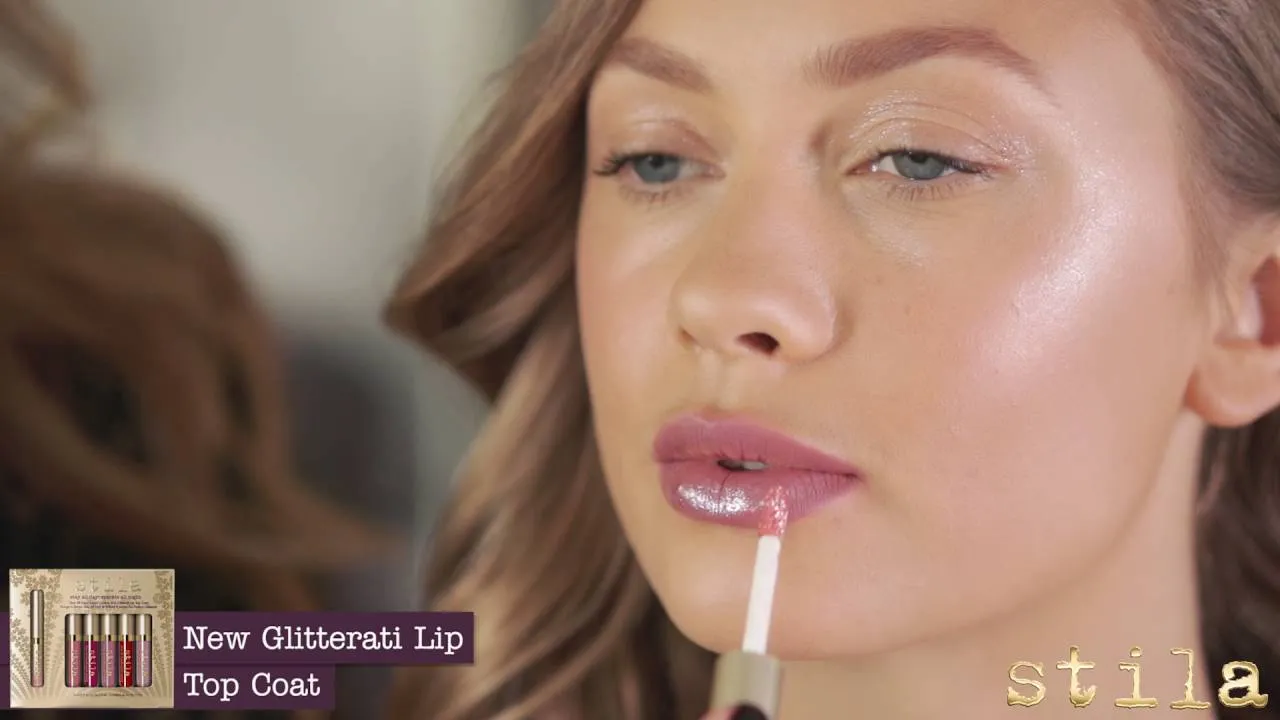 Glitterati Lip Top Coat - Ignite by Stila for Women - 0.1 oz Lip Gloss