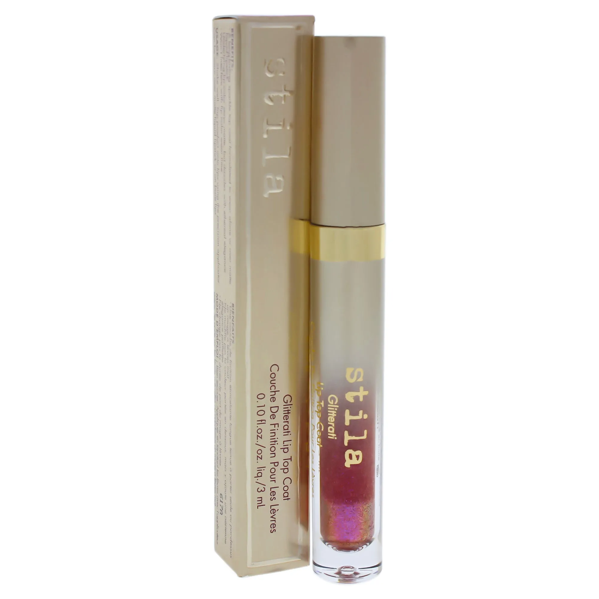 Glitterati Lip Top Coat - Ignite by Stila for Women - 0.1 oz Lip Gloss
