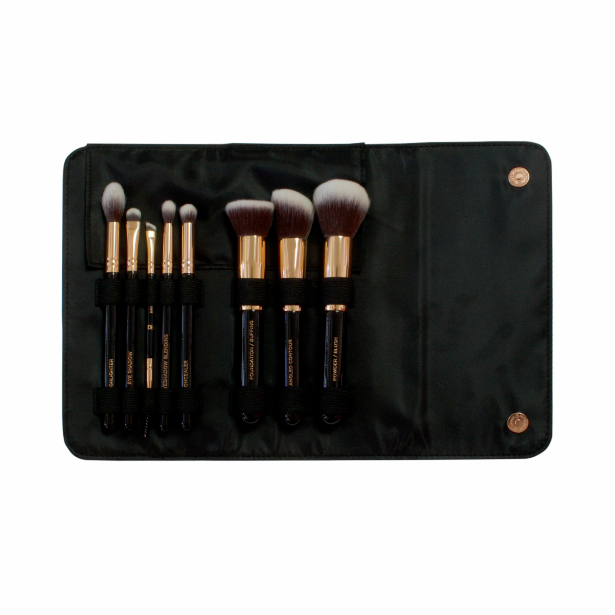 Glowing 8 Piece Brush Roll