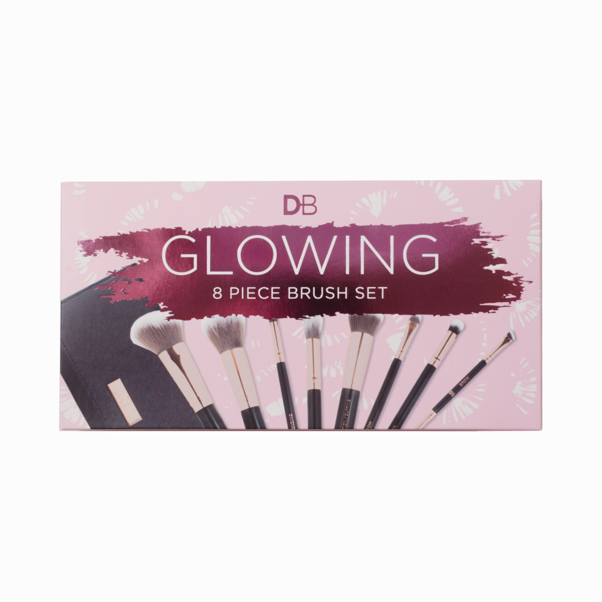 Glowing 8 Piece Brush Roll