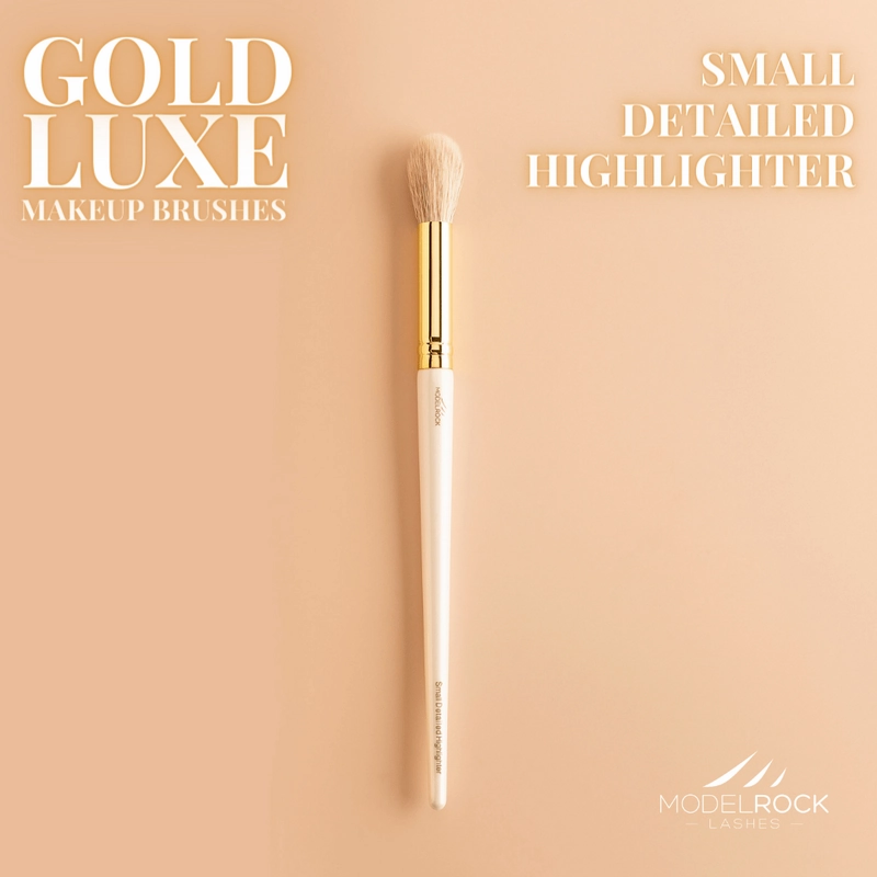 Gold Luxe Small Detailed Highlighter Brush