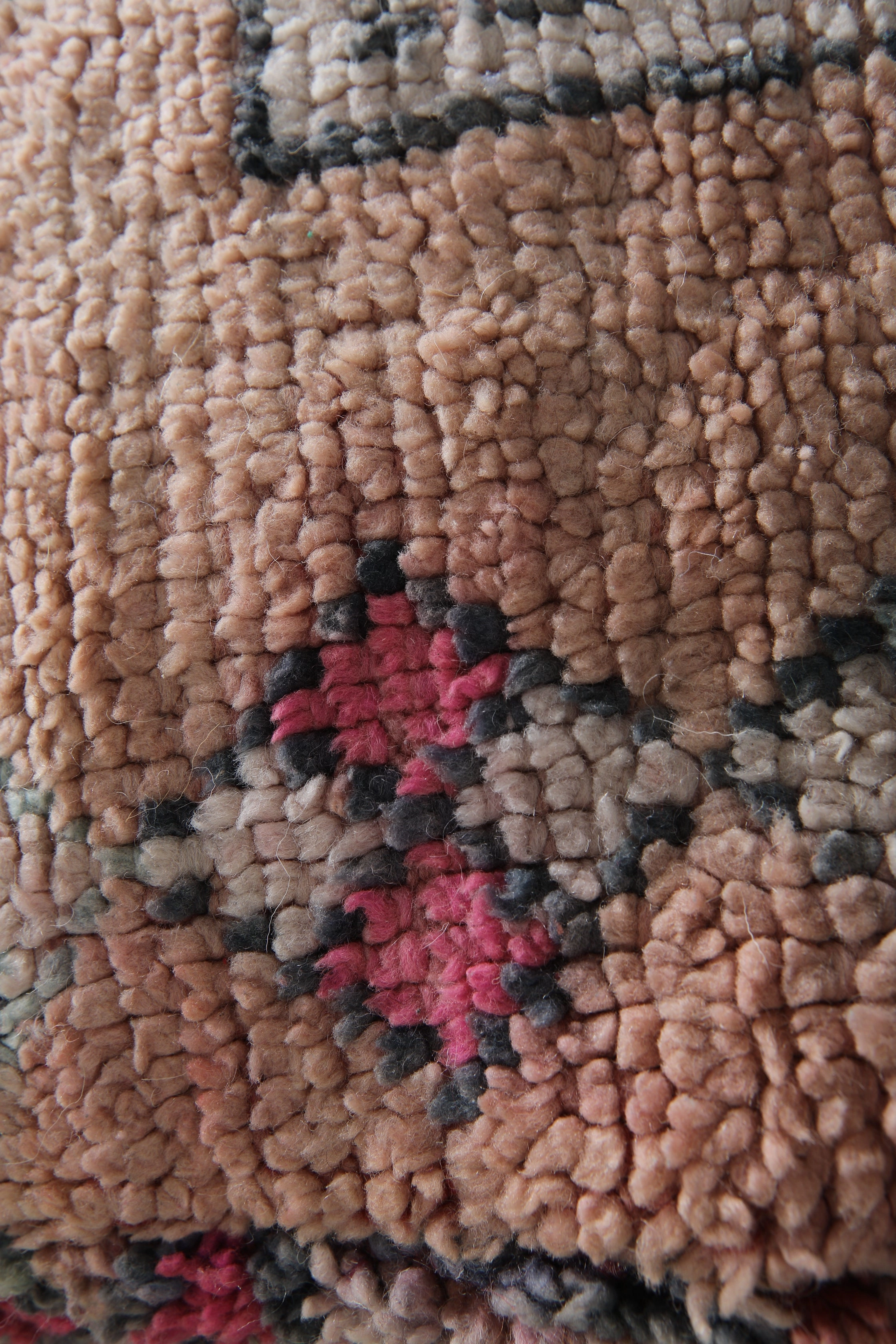 Handmade Moroccan Pouf - Vintage Berber Rug Ottoman