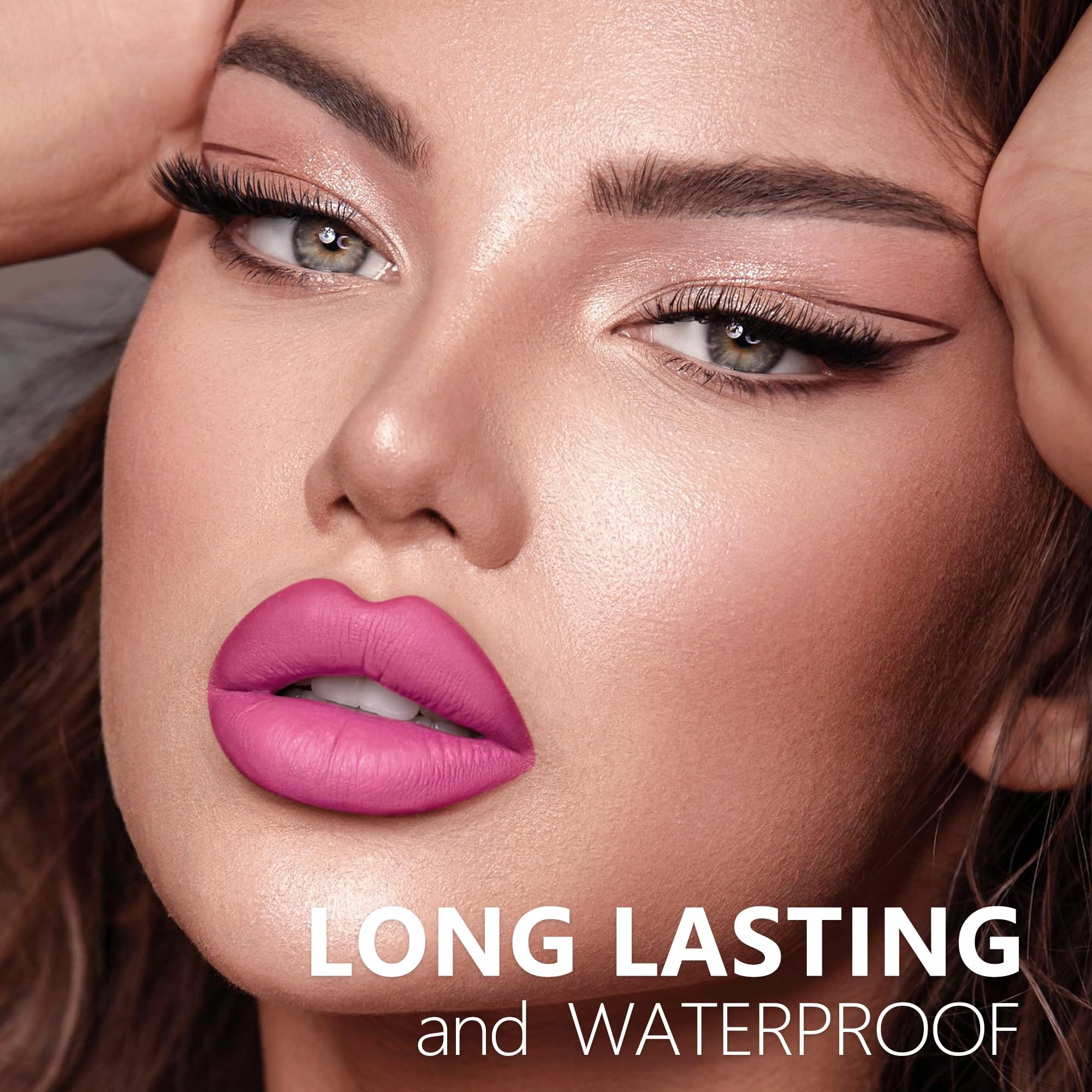 HANLADY Pink Lipstick Long Lasting Lipsticks for Women Pigmented Smudgeproof Transferproof Vegan Cruelty Free Lip Makeup, A43 Life in Pink