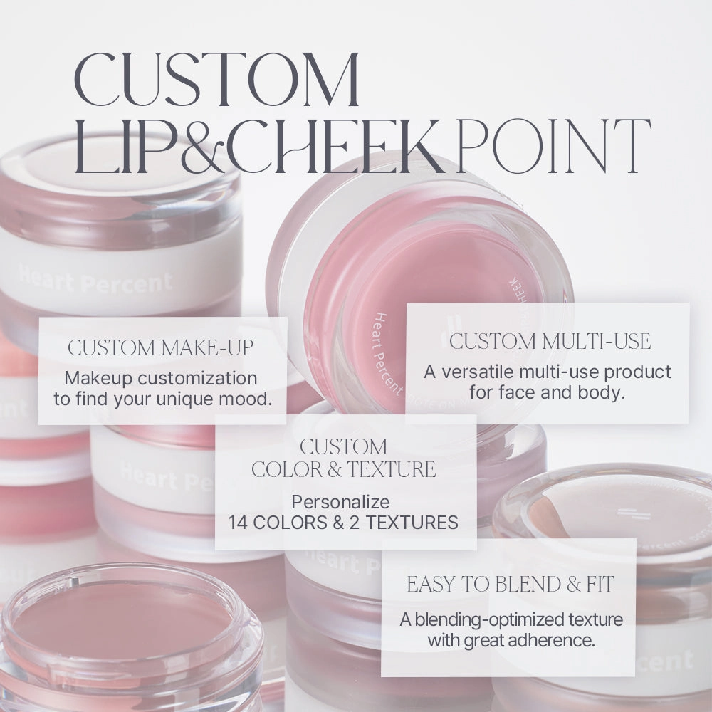 Heart Percent Dote on Mood Custome Lip & Cheek (Dual)