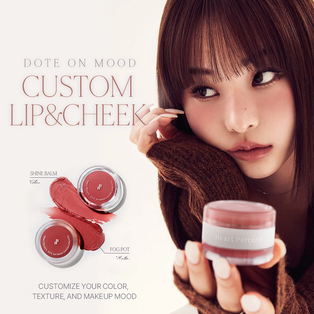 Heart Percent Dote on Mood Custome Lip & Cheek (Dual)
