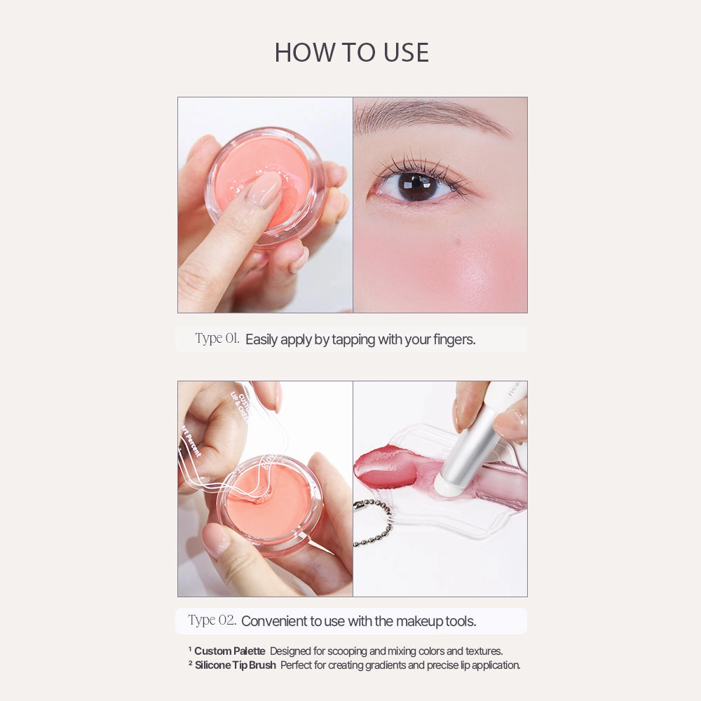 Heart Percent Dote on Mood Custome Lip & Cheek (Dual)