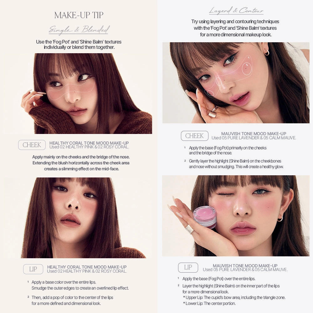 Heart Percent Dote on Mood Custome Lip & Cheek (Dual)