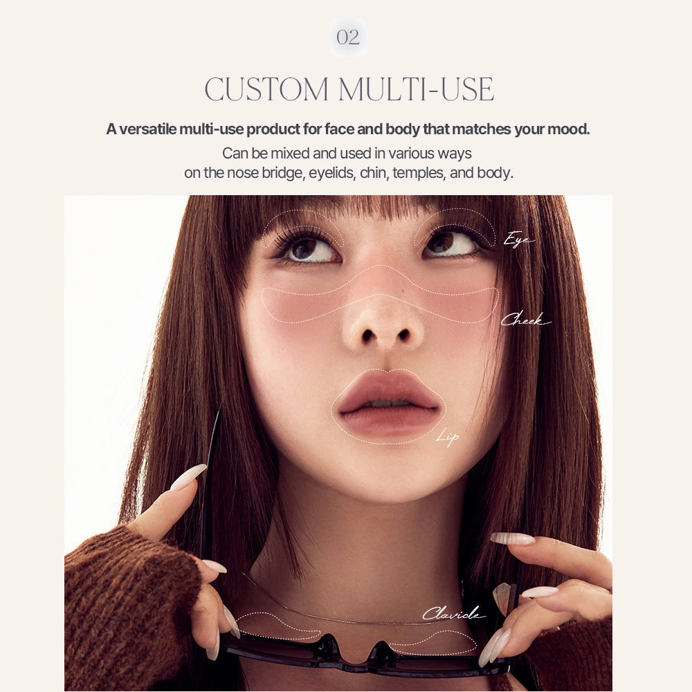 Heart Percent Dote on Mood Custome Lip & Cheek (Dual)
