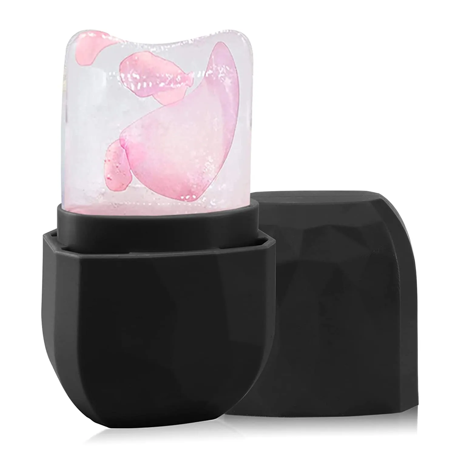 Ice Face Roller, Ice Roller for Face and Eye, V-Shaped Design, Food-Grade Leak-Proof Silicone Cube, Reusable Face Massage, Facial Beauty Ice Roller, Ice Mold for Face Beauty Gift for Women