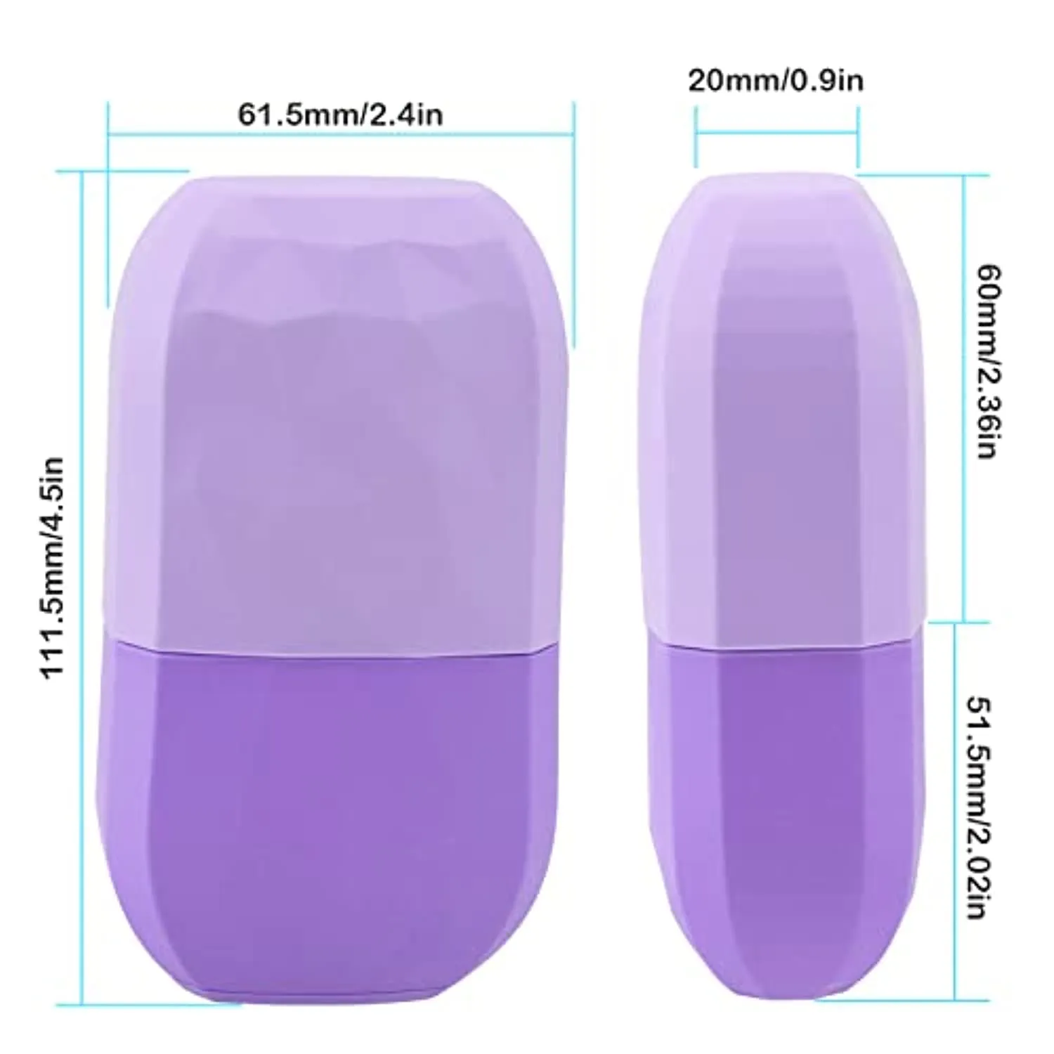 Ice Face Roller, Ice Roller for Face and Eye, V-Shaped Design, Food-Grade Leak-Proof Silicone Cube, Reusable Face Massage, Facial Beauty Ice Roller, Ice Mold for Face Beauty Gift for Women