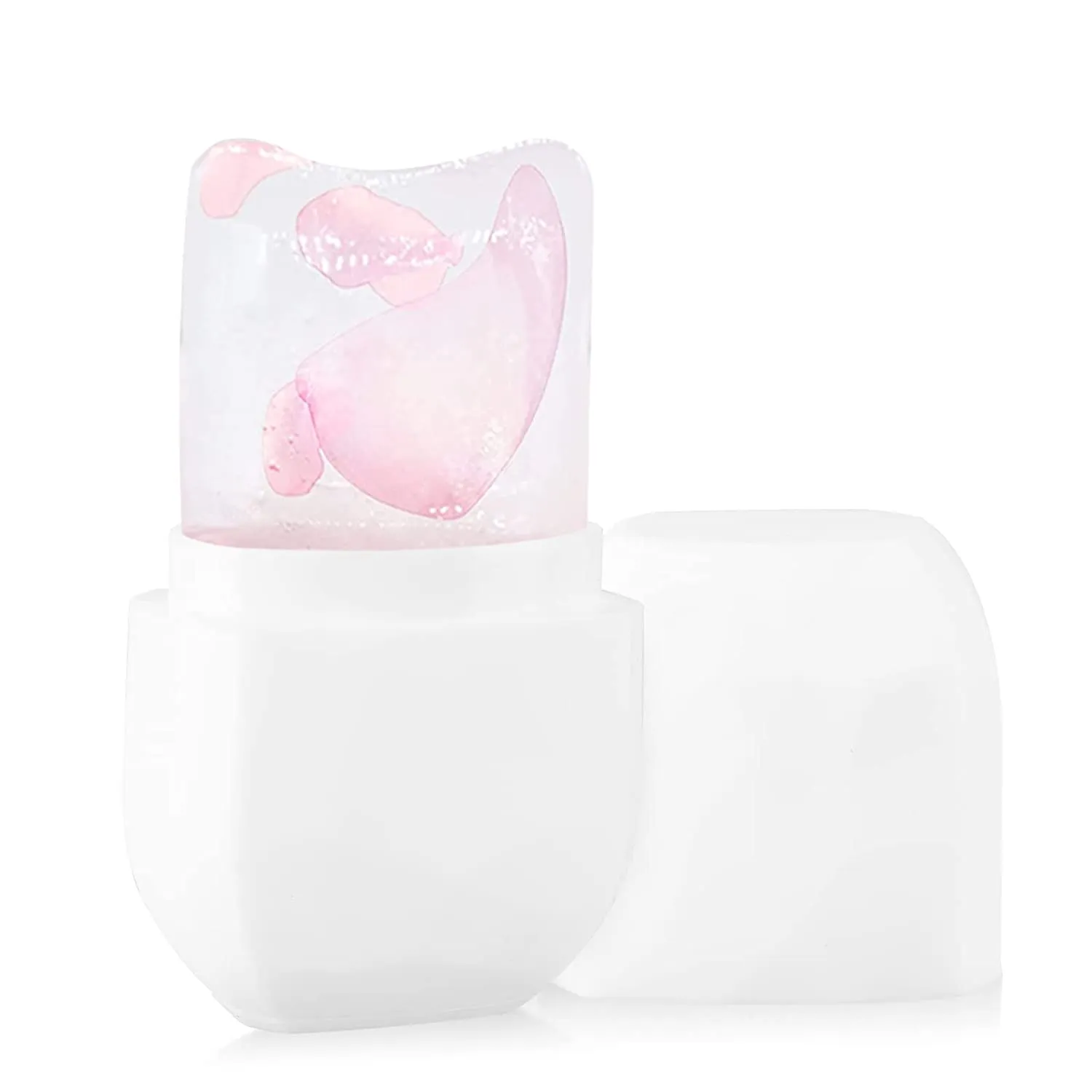 Ice Face Roller, Ice Roller for Face and Eye, V-Shaped Design, Food-Grade Leak-Proof Silicone Cube, Reusable Face Massage, Facial Beauty Ice Roller, Ice Mold for Face Beauty Gift for Women