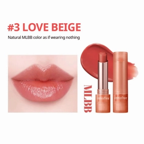 Innisfree Dewy Tint Lip Balm - Love Beige - Hydrating Nude Tint Lip Care