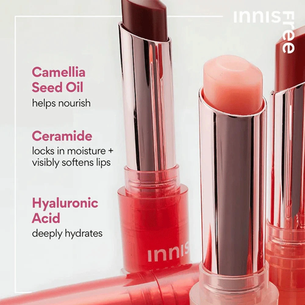 Innisfree Dewy Tint Lip Balm - Love Beige - Hydrating Nude Tint Lip Care