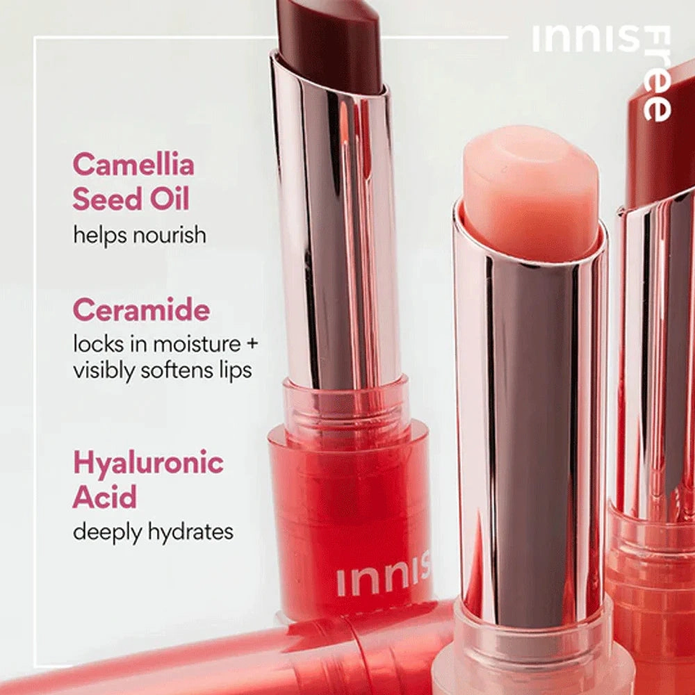 Innisfree Dewy Tint Lip Balm - Rose Brick - Hydrating Tinted Lip Care