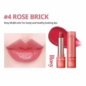 Innisfree Dewy Tint Lip Balm - Rose Brick - Hydrating Tinted Lip Care