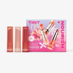 innisfree Dewy Tint Lip Balm with Hydrating Hyaluronic Acid and Ceramides, Tinted Korean Lip Balm.