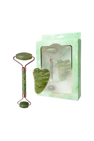 JADE ROLLER GUA SHA SET wrinkle remover