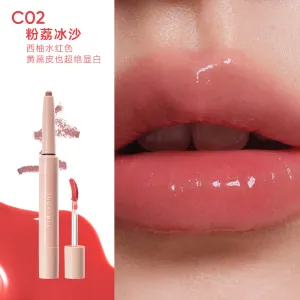 Judydoll Dual-Ended Lip Gloss Pen #C02 Pink Lychee Smoothie