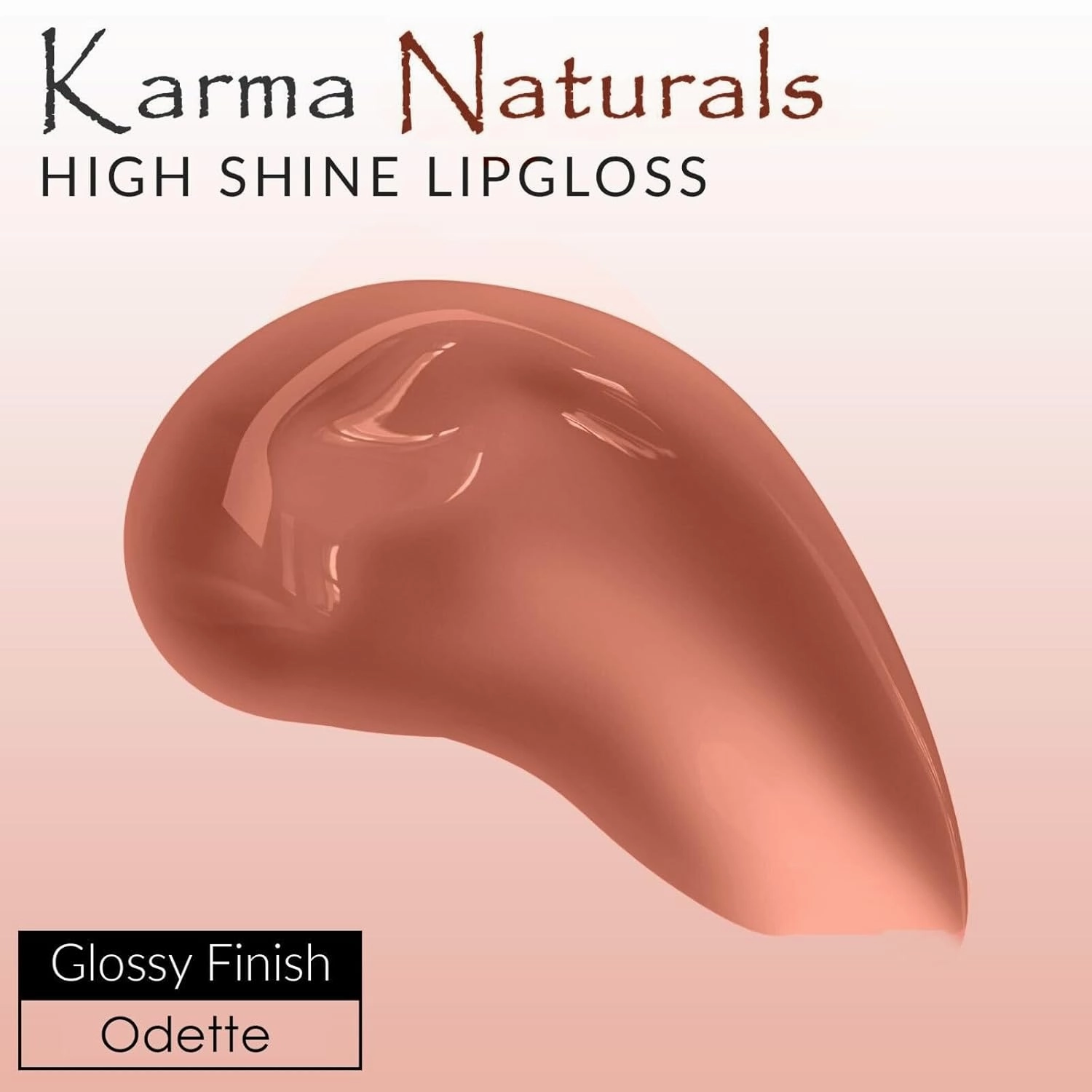 Karma Naturals Lightweight Lipgloss, Hydrating, Non-Sticky and Vibrant, 1.5 oz (Odette (Creme Brulee))