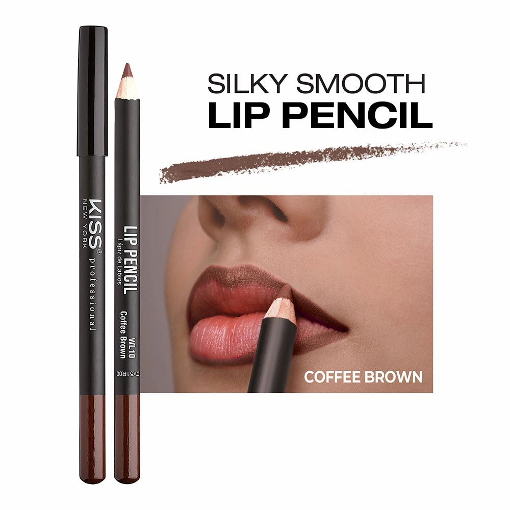 KISS NEW YORK PROFESSIONAL – Silky Smooth Lip Pencil Liner | Rich Pigment   Long-Lasting   Water-Resistant | Shades 01–20